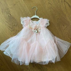 MONNALISA  Baby Girl Dress 12 mo